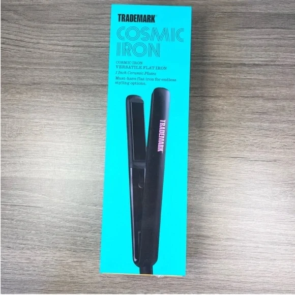 Trademark Beauty Cosmic Iron Ceramic 1 Inch Black Hair Straightener - Picture 11 of 14